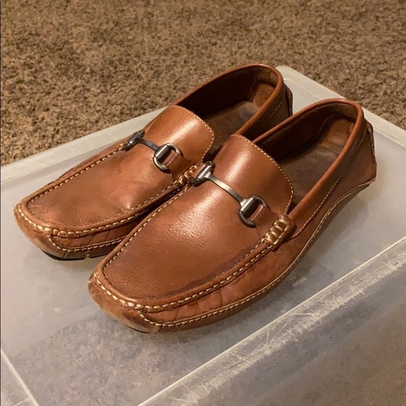 Clarks Other - Clarks Men’s Brown Leather Slip On Loafers Size 9